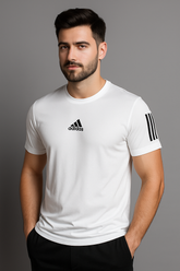 Adi Dri-Fit T-Shirt - White - Drizzle.pk